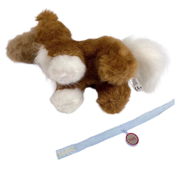 American Girl Brand TOASTY PUPPY DOG Collie Pet Plush Toy &  Name Collar NWOT - Picture 4 of 8